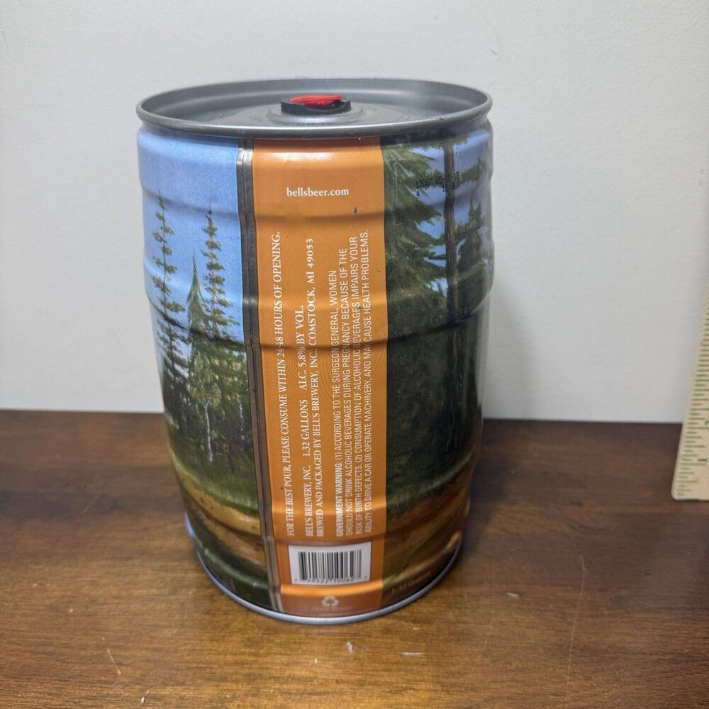 2013 Bell's OBERON ale 5 liter beer KEG can Great condition Empty - Picture 5 of 9